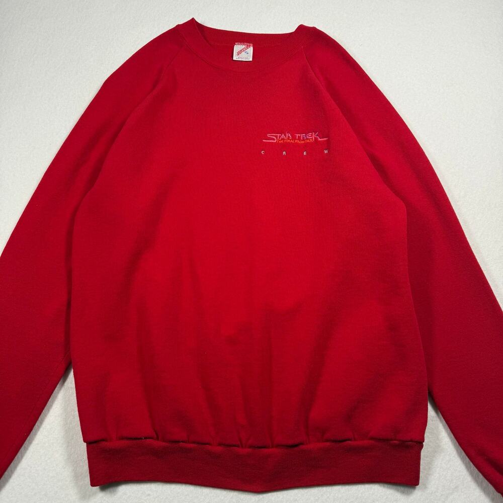 Vintage 90s Star Trek Crew final frontier crewneck sweatshirt made in usa sz XL